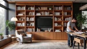 vous souhaitez une bibliothèque sur mesure ? découvrez qui contacter entre un menuisier et un agenceur pour concrétiser votre projet et obtenir un rendu unique et personnalisé.